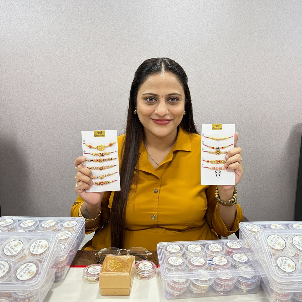 Premium Rakhi Making Kit by Rich Creation showing by Sapna Gaikwad